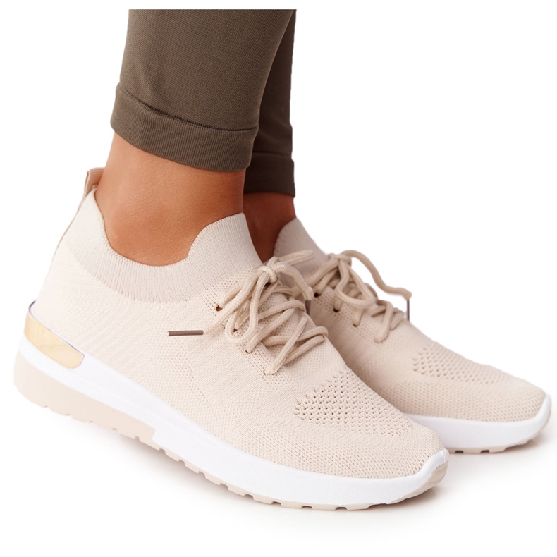 PG1 Zapatillas Deportivas Zapatillas Beige Cuña Adeyla