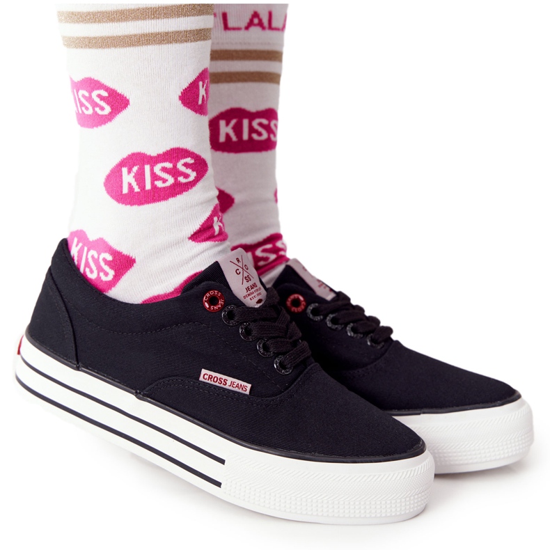 Zapatillas de mujer On The Cross Jeans FF2R4002C Czarme platform negro