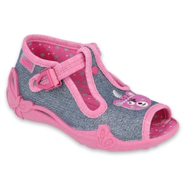 Calzado infantil befado 213P125 rosa plata