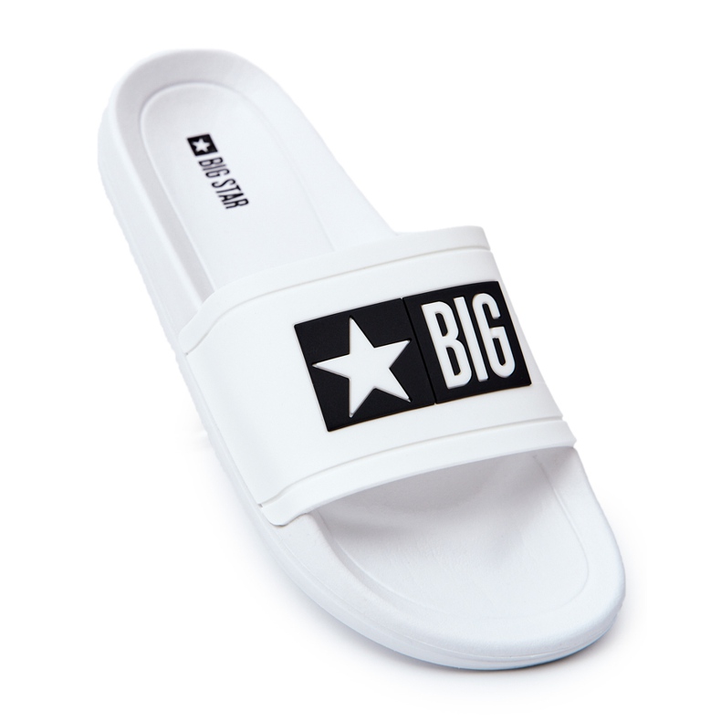 Pantuflas blancas Big Star DD174700 para hombre blanco