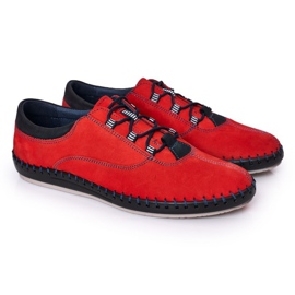 Bednarek Polish Shoes Zapatos de piel para hombre Bednarek Red rojo