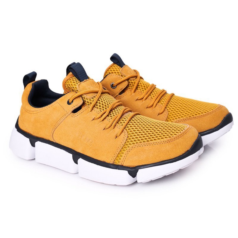 Zapatillas deportivas de hombre GOE HH1N4029 Zapatillas amarillas amarillo