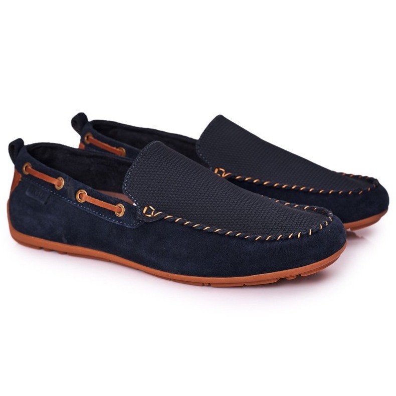 Mocasines Casual Ante GOE HH1N4019 Azul Marino marrón