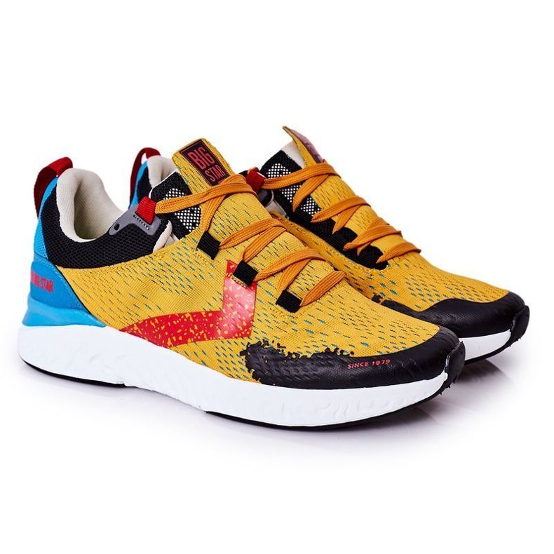 Calzado deportivo para hombre Memory Foam Big Star HH174237 Naranja multicolor Calzado deportivo para hombre Memory Foam Big Star HH174237 Naranja multicolor