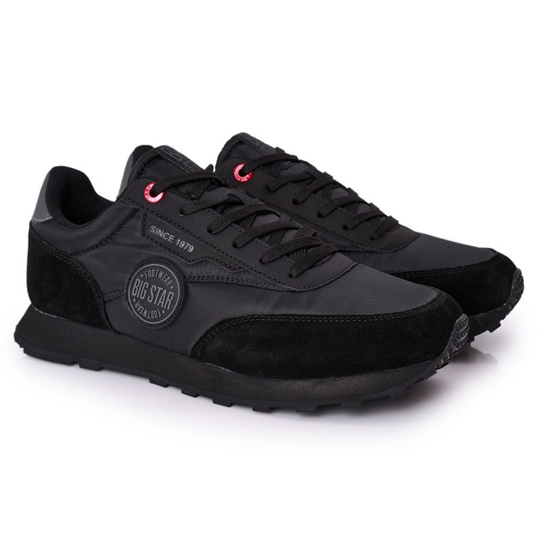 Calzado deportivo para hombre Memory Foam Big Star HH174250 Negro