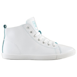 Ideal Shoes Zapatillas deportivas de alta moda blanco