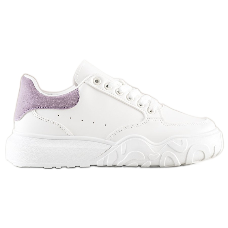Small Swan Zapatillas de cuero ecológico blancas blanco
