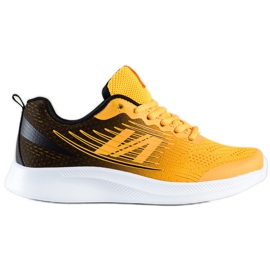 SHELOVET Zapatillas de tejido ligero negro amarillo