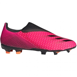 Botas de fútbol adidas X Ghosted.3 Ll Fg M FW6968 multicolor rosas y morados