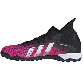 Botas de fútbol adidas Predator Freak.3 Tf M FW7517 blanco, negro, rosa negro
