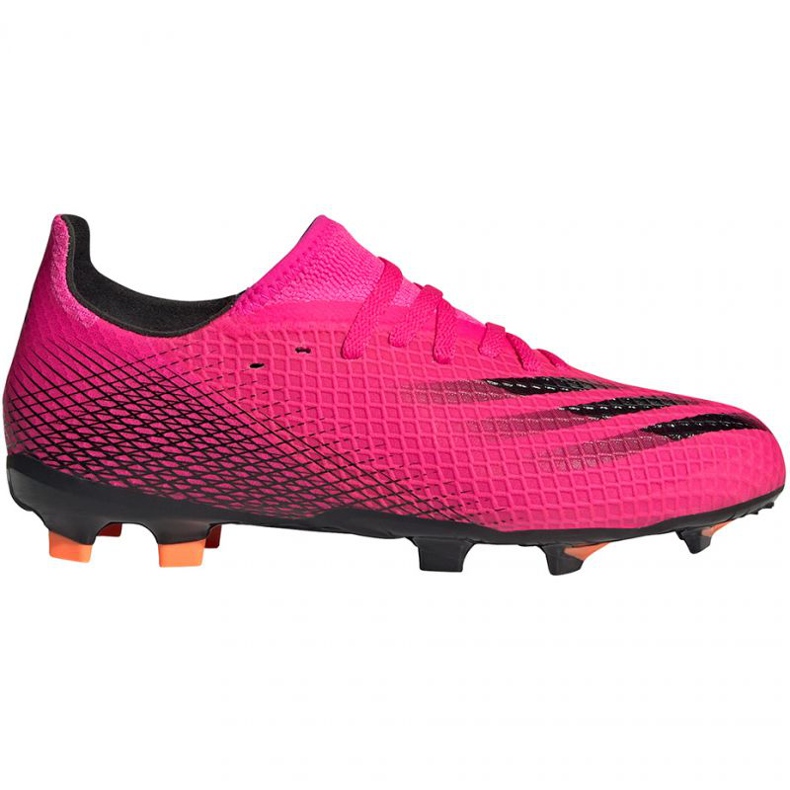 Botas de fútbol adidas X Ghosted.3 Fg Jr FW6935 multicolor rosado