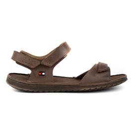KOMODO Sandalias hombre piel marron 881K marrón