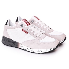 Zapatillas deportivas de hombre Memory Foam Big Star FF174208 Blanco-Gris