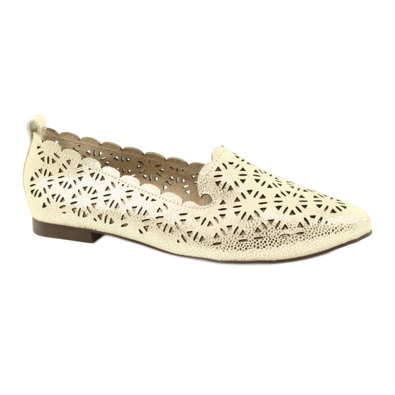 Bailarinas caladas doradas Filippo DP2039 GO beige dorado
