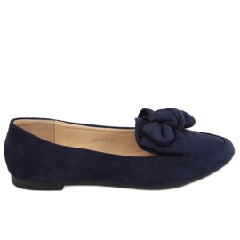 Mocasines con lazo azul marino 88-382 Navy