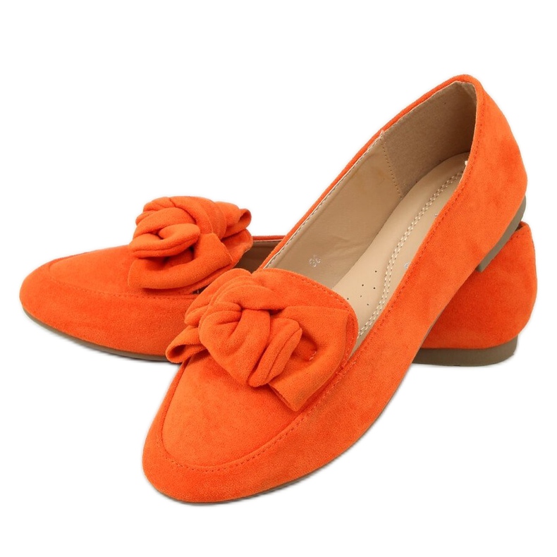 Mocasines naranjas con lazo 88-382 Naranja
