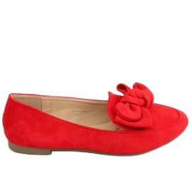 Mocasines con lazo rojo 88-382 Rojo