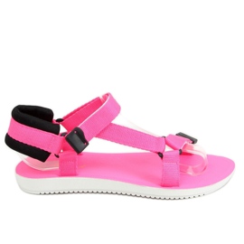 Sandalia deportiva velcro rosa N-67 Fluorescent Fushie rosado