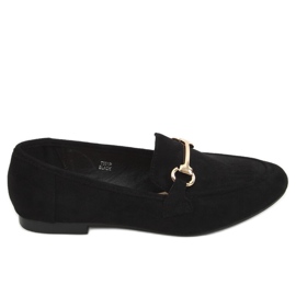 Mocasines de mujer negros T391P Black