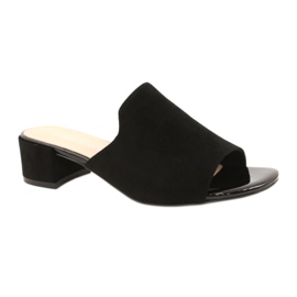 Sandalias En Tacón Sergio Leone KL313 Negro