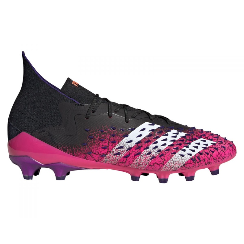 Botas de fútbol adidas Predator Freak.1 Ag M FW7242 grafito, negro, violeta negro