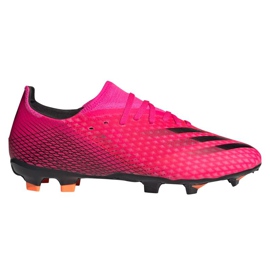 Botas de fútbol adidas X Ghosted.3 Fg M FW6945 grafito, rosa rosa
