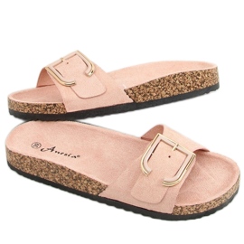 Pantuflas de corcho rosa N-111 Rosa rosado