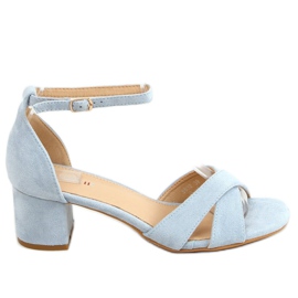 Sandalias de tacón azul 8832 Blue