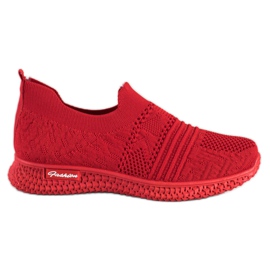 Zapatillas sin cordones rojas MCKEYLOR rojo