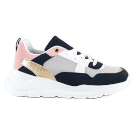 SHELOVET Zapatillas elegantes con malla multicolor SHELOVET Zapatillas elegantes con malla multicolor