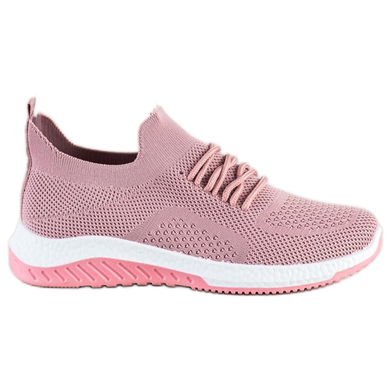 Camo Zapatillas rosa caladas rosado