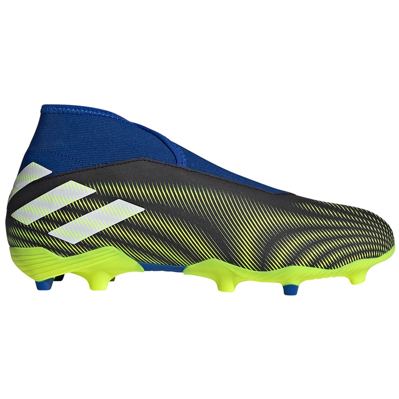 Zapatillas de fútbol Adidas Nemeziz.3 Ll Fg azul-verde FW7411 blanco, negro, azul, amarillo