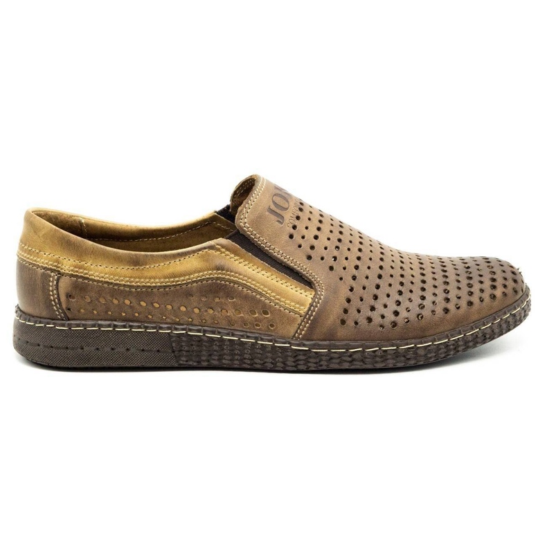 Joker Zapatos de verano sin cordones para hombre marrones 730J marrón