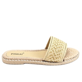 Pantuflas de mujer beige LS002 Beige
