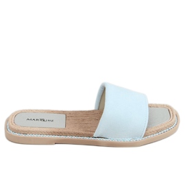 Azul 1096 Pantuflas mujer ante azul