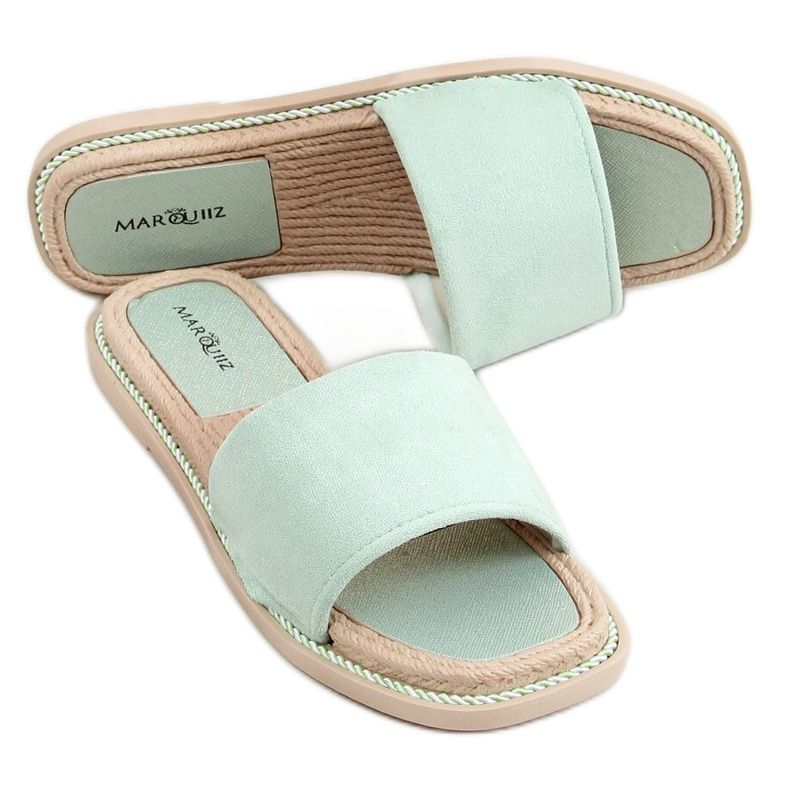 Zapatilla mujer ante menta 1096 Verde