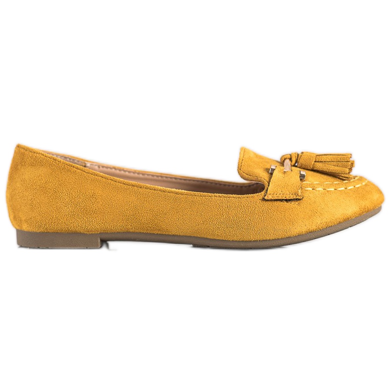Kayla Mocasines de moda amarillo