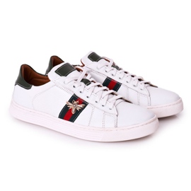 Bednarek Polish Shoes Zapatos De Cuero De Hombre Sneakers Bednarek Blanco