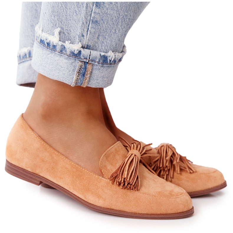 EVE Mocasines Ante Flecos Camel Alicante marrón
