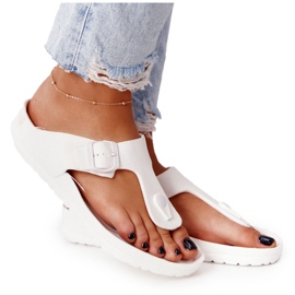 NEWS Chanclas de Goma Mujer Blancas Alma blanco