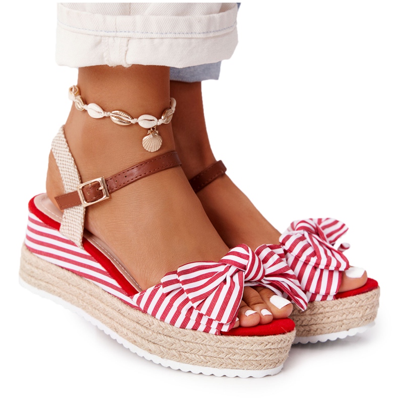 PG1 Sandalias de cuña estilo Mar Rojo La Isla Bonita blanco multicolor PG1 Sandalias de cuña estilo Mar Rojo La Isla Bonita blanco multicolor