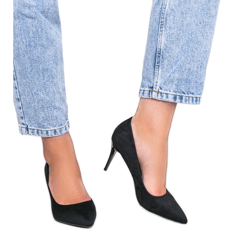 Zapatos negros con tacón Calla