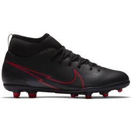 Zapatos de fútbol Nike Mercurial Superfly 7 Club FG / MG Jr AT8150 060 negro negro