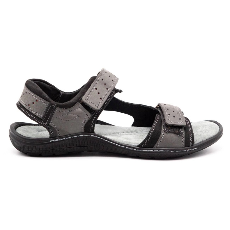 Olivier Sandalias hombre piel 295K gris