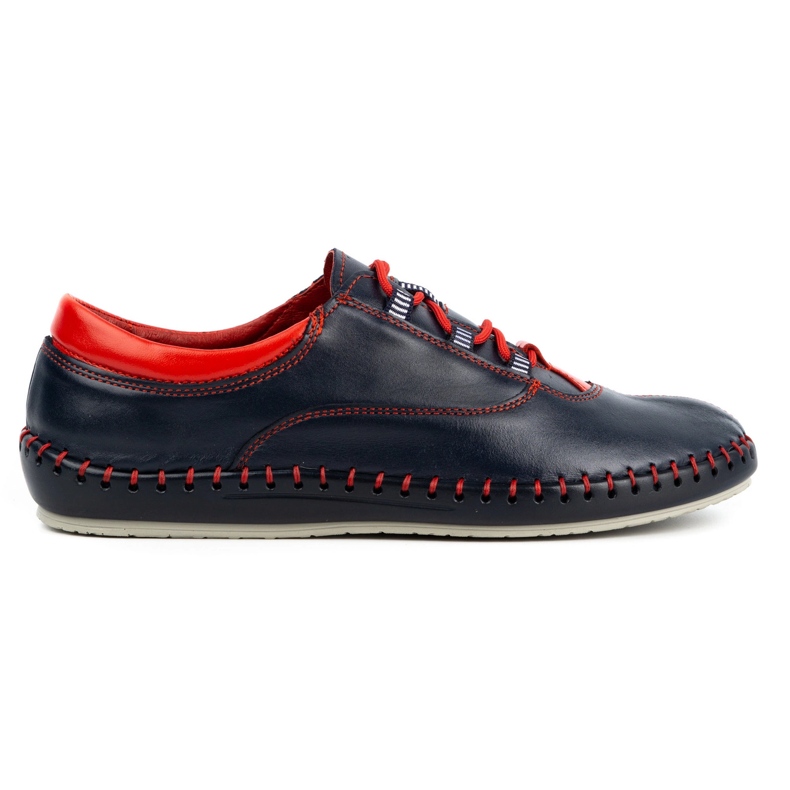 Olivier Zapatos casual hombre 312K azul marino grano