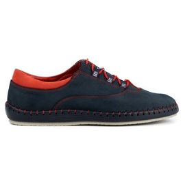 Olivier Zapato casual hombre 312K azul marino nubuck