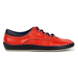 Olivier Zapatos casual hombre 312K rojo grano