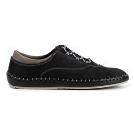 Olivier Zapatos casual hombre 312K negro nubuck