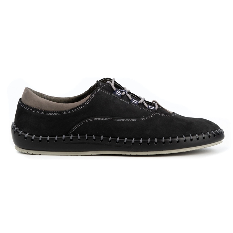 Olivier Zapatos casual hombre 312K negro nubuck