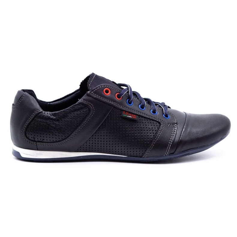 Lemar Zapato piel hombre 882 grano azul marino oscuro